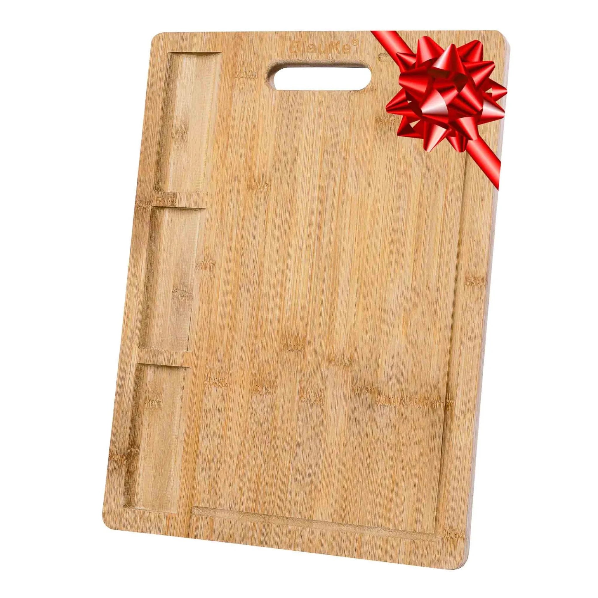 XL Bamboo Cutting Board - 17x12.5 inch for Meat, Cheese, Veggies